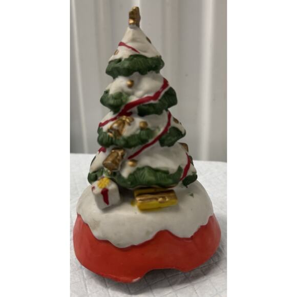Vintage San Francisco Music Box Co Revolving Ceramic Christmas Tree Grand Sales - Picture 1 of 5